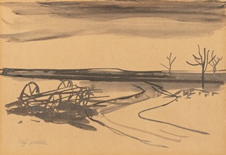 Vojtěch Sedláček (1892 - 1973) - Krajina s žebřiňákem