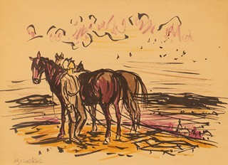 Vojtěch Sedláček (1892 - 1973) - Koně na poli