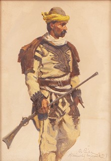 Otakar Číla (1894 - 1977) - Albánský bojovník