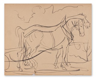 Svatopluk Máchal (1895 - 1947) - Dva koně na poli