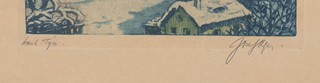 Josef Meyer (1895 - 1952) - Karlštejn v zimě