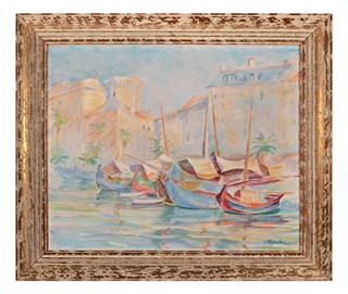 Mykola Butovych (1895 - 1961) - Loďky v přístavu