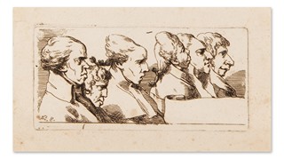 Josef Bergler (1753 - 1829) - Karikatury
