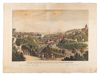 Carl August Richter (1770 - 1848) - Nord Ansicht von Prag aus dem Volksgarten (podle Morstadta)