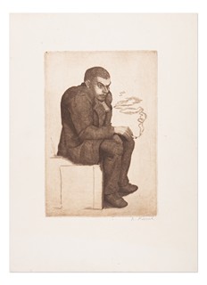 Rudolf Emanuel Karsch (1902 - 1975) - Muž s cigaretou