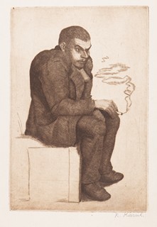 Rudolf Emanuel Karsch (1902 - 1975) - Muž s cigaretou