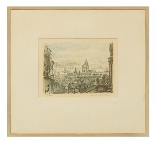 Jan B. Melichar (1908 - 1994) - Ze zámeckých schodů (Praha)