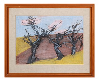 Josef Brož (1904 - 1980) - Krajina se stromy
