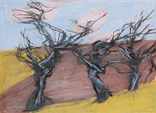Josef Brož (1904 - 1980) - Krajina se stromy