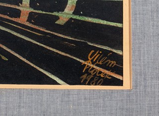 Vilém Plocek (1905 - 2001) - Lodě na pobřeží