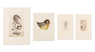 Ludmila Jiřincová (1912 - 1994) - Čtyři drobné grafiky