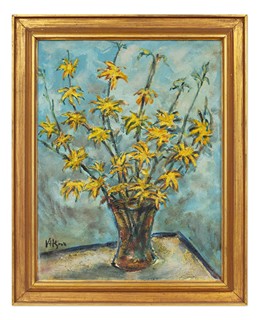 Václav Hejna (1914 - 1985) - Kytice žlutých květů ve váze