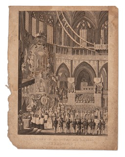 Josef Rybička (1817 - 1872) - Korunovace císaře Ferdinanda I. českým králem