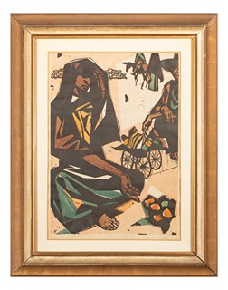 Vincent Hložník (1919 - 1997) - Predavačka (Mexiko)