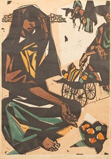 Vincent Hložník (1919 - 1997) - Predavačka (Mexiko)