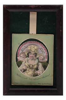 Heinrich Friedrich Müller, Vídeň (Wien bey H. F. Müller) - Biedermeierovská alegorie přátelství: „Které hodiny jsou nejkrásnější?“