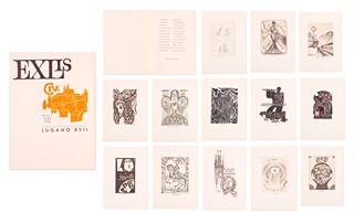 Různí autoři (Bouda, Houra, Liesler, Suchánek ...) - Sbrorník EX LIBRIS LUGANO XVII