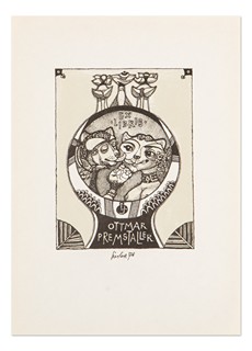 Různí autoři (Bouda, Houra, Liesler, Suchánek ...) - Sbrorník EX LIBRIS LUGANO XVII