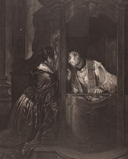 Leopold Beyer (1789 - 1877) - La Confessione (Zpověď) podle G. Molteniho