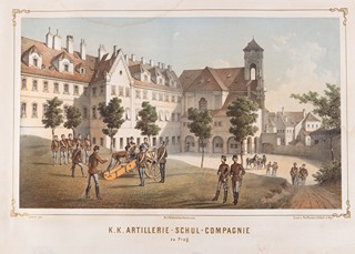 Wilhelm von Dodere (1825 - 1900) - K. K. Artillerie-Schul-Compagnie zu Prag (C. k. dělostřelecká školní rota v Praze)