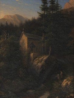 Karl Wilhelm Pohlke - Karl Wilhelm Pohlke (1810 -1876) | Mniši u kaple Sv. Bruna v Chartreuse