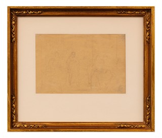 Antonín Waldhauser (1835 - 1913) - Studie k historickému obrazu