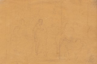 Antonín Waldhauser (1835 - 1913) - Studie k historickému obrazu
