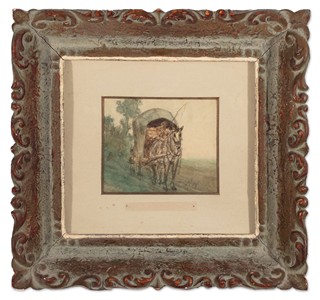Antonín Waldhauser (1835 - 1913) - Vozka s povozem