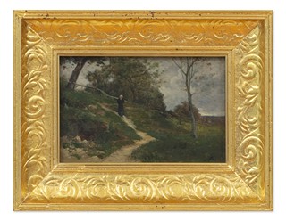 Horace Antoine Fonville (1832 - 1914) - Francouzská krajina s cestou
