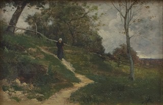 Horace Antoine Fonville (1832 - 1914) - Francouzská krajina s cestou