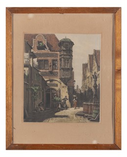 Robert Jakob Bock (1896 - 1943) - Der verliebte Provisor (předloha Carl Spitzweg)