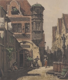 Robert Jakob Bock (1896 - 1943) - Der verliebte Provisor (předloha Carl Spitzweg)