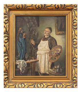 Eduard von Grützner (podle) - V ateliéru