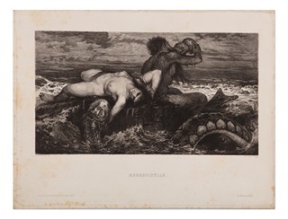 Wilhelm Hecht (1843 - 1920) - Meeresidylle (podle A. Böcklina)