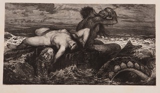 Wilhelm Hecht (1843 - 1920) - Meeresidylle (podle A. Böcklina)