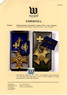 Německo – Policejní služební vyznamenání 1. stupně za 25 let služby
