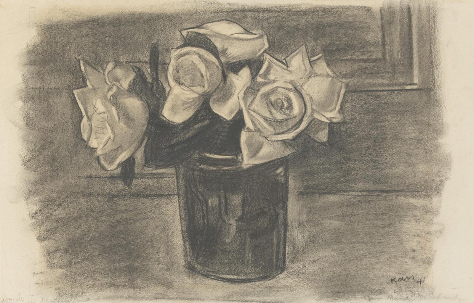 Roses in a vase