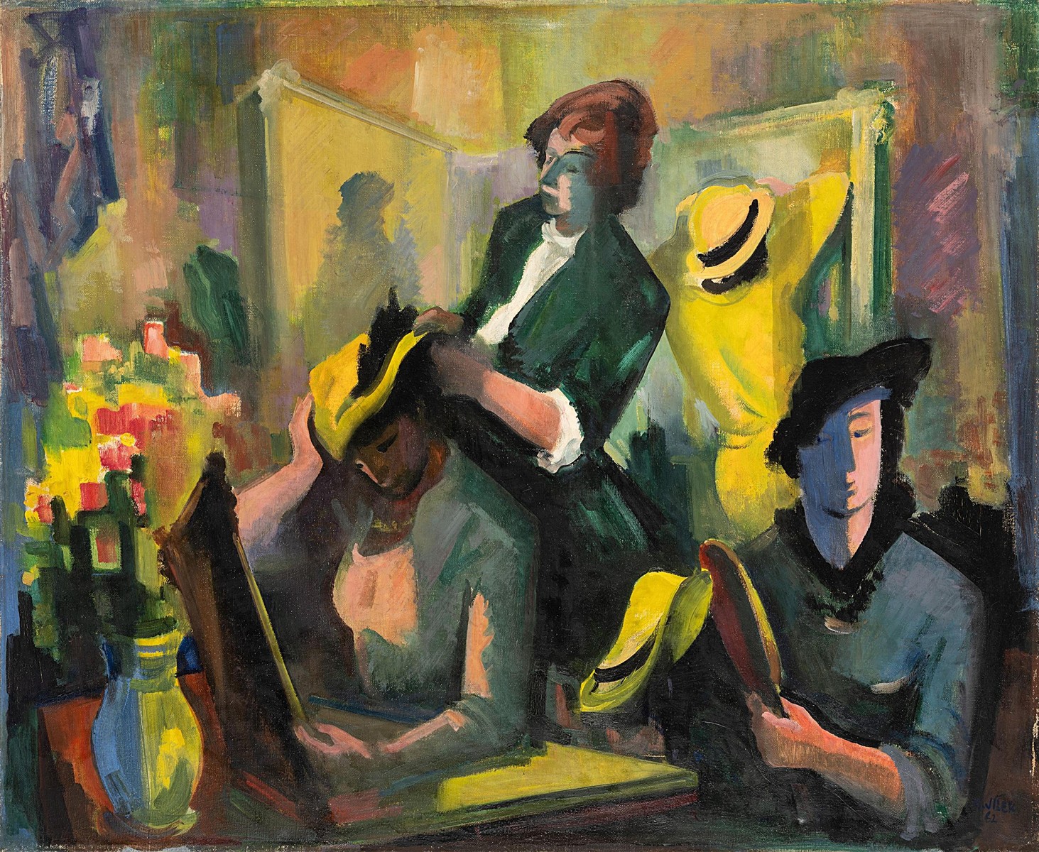 In the fashion salon