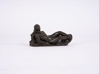 Lying girl nude