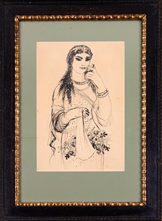 Girl with flowers
