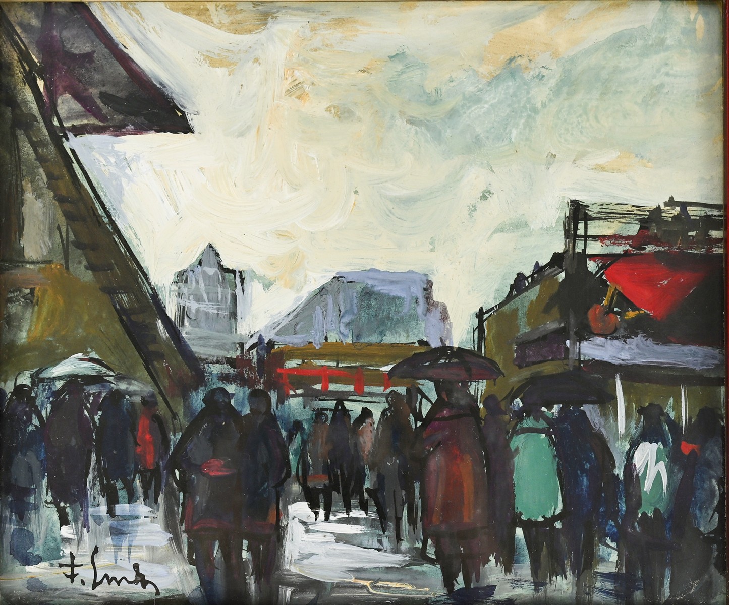 František Emler (1912-1992) - Deštivý den