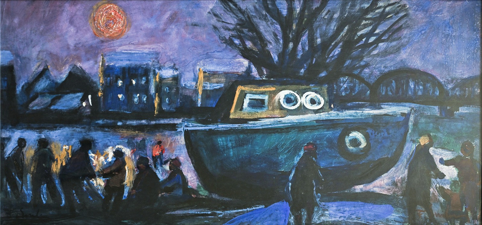 František Emler (1912-1992) - Večer v přístavu
