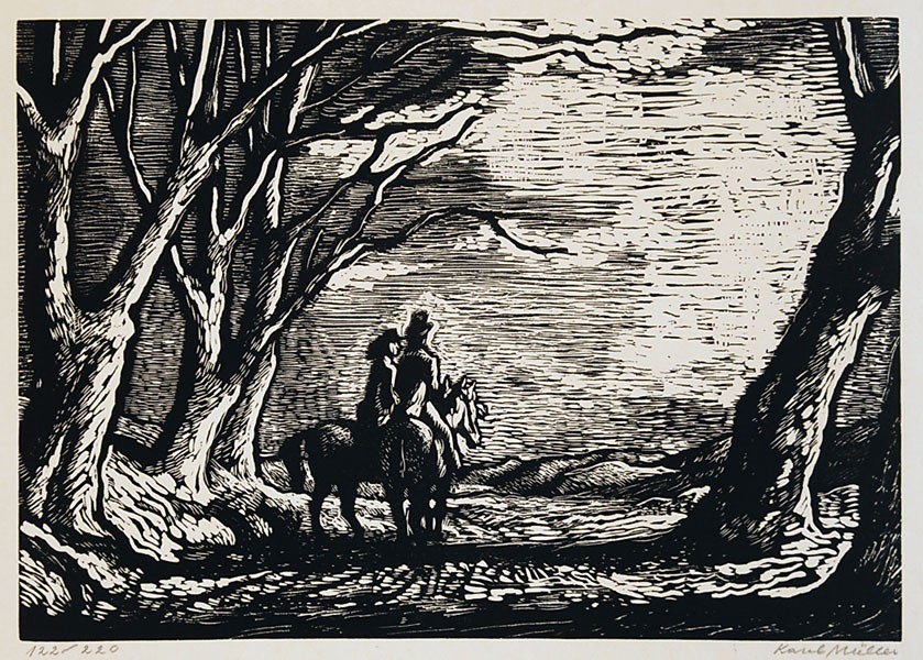 Karel Müller (1899 - 1977) - Na vyjížďce