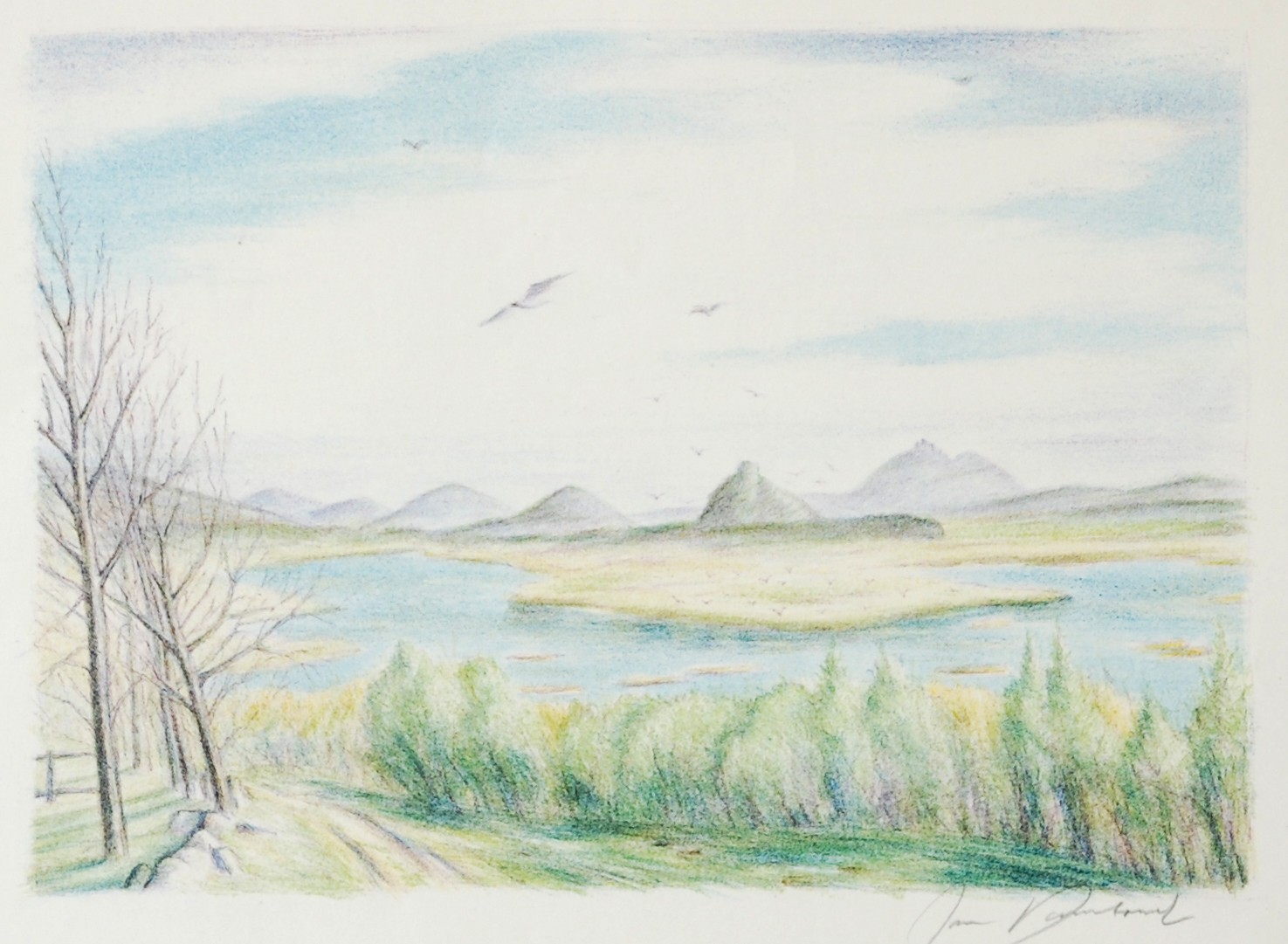 Jan Rambousek (1895 - 1976) - Máchovská krajina