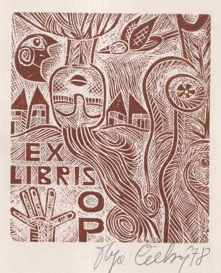 Olga Čechová (1925 - 2010) - Exlibris OP