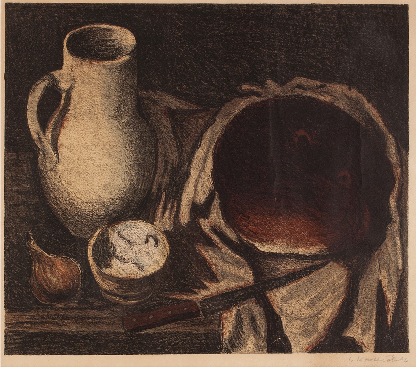 Josef Kadeřábek (1915 - 2002) - Zátiší se džbánem
