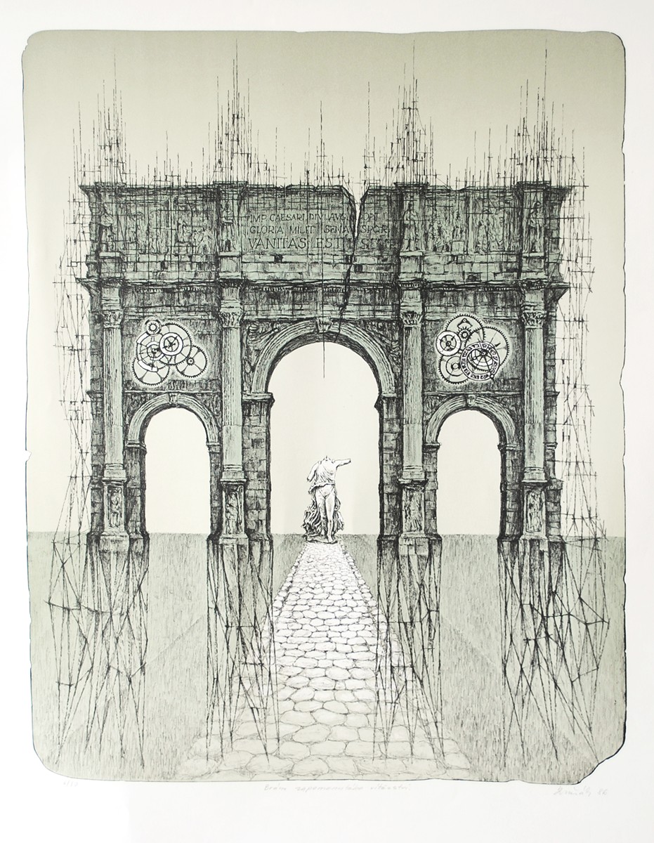 Hynek Luňák (1926 - 2014) - Brána zapomenutého vítězství (Cyklus Brány)