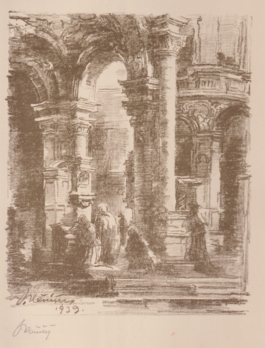 Oldřich Blažíček (1887 - 1953) - Interiér kostela