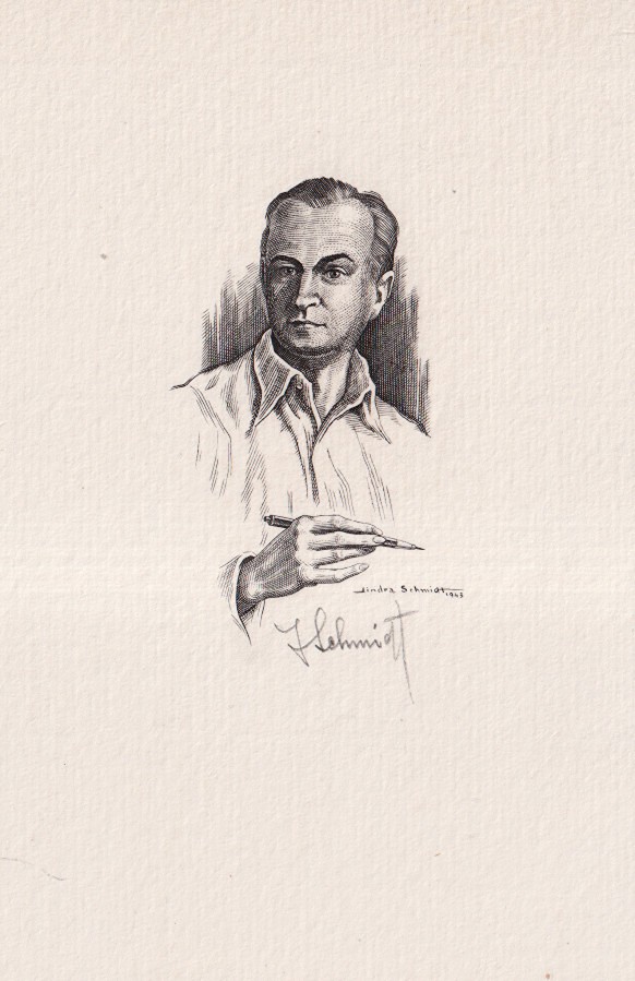 Jindřich Schmidt (1897 - 1984) - Autoportrét