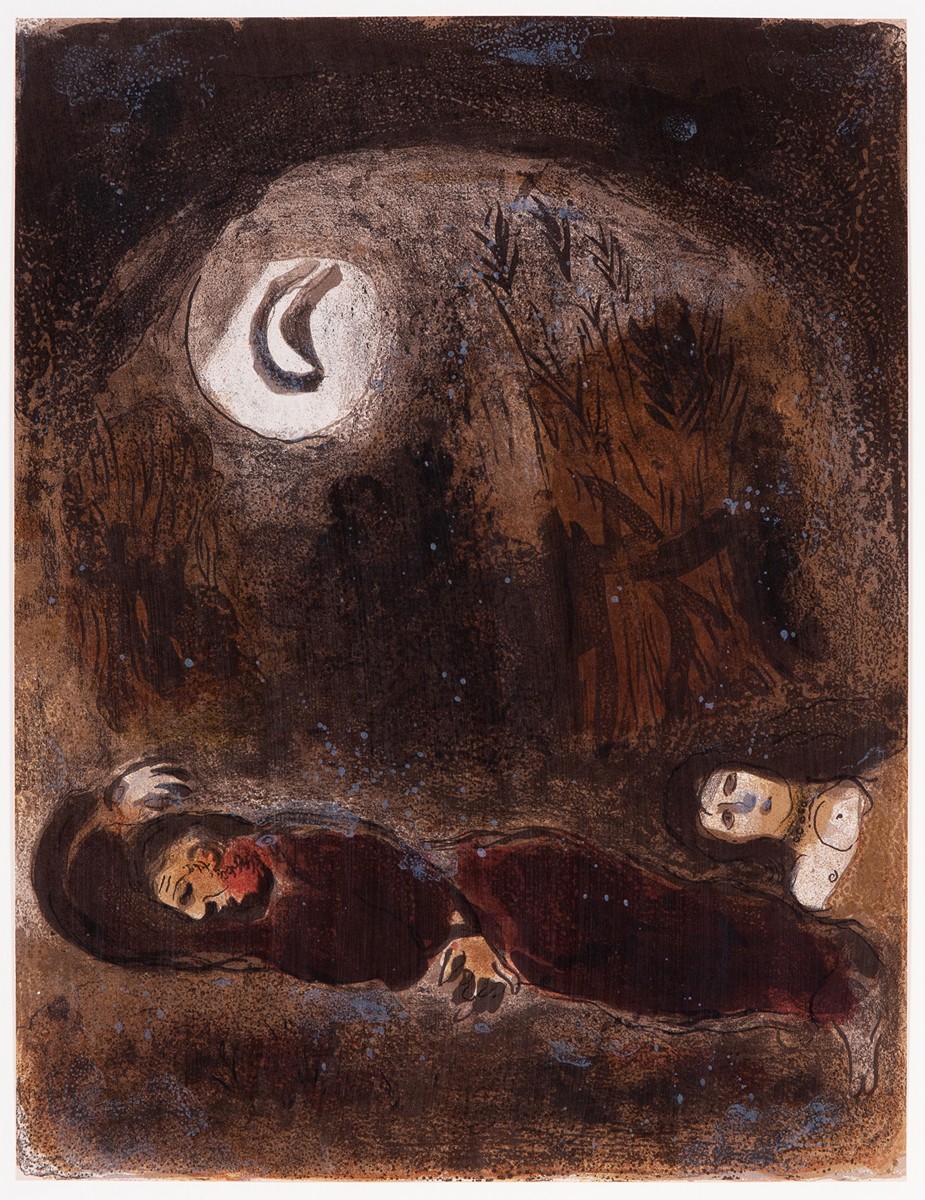 Marc Chagall (1887 - 1985) - Ruth u nohou Boaze
